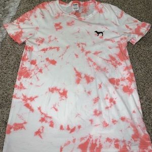 Pink and white ti-dye PINK shirt